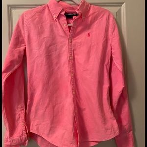 Women's Bright Pink Ralph Lauren Sport Polo